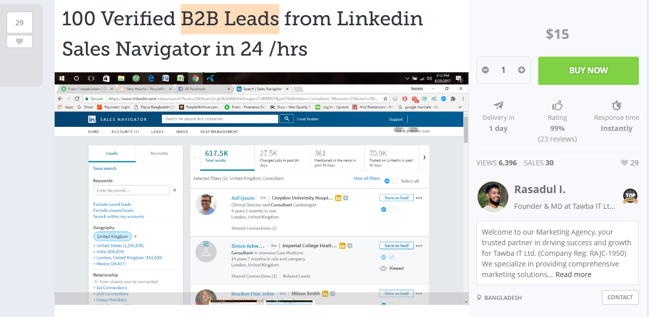 PeoplePerHour B2B Screenshot